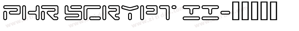 PHR Scrypt II字体转换